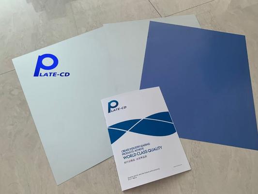 Pelat CTP Tanpa Proses Dengan Waktu Produksi 22-25 detik Dan Umur Cetak 100.000-200.000 Lembar Untuk Semua Platesetter Termal